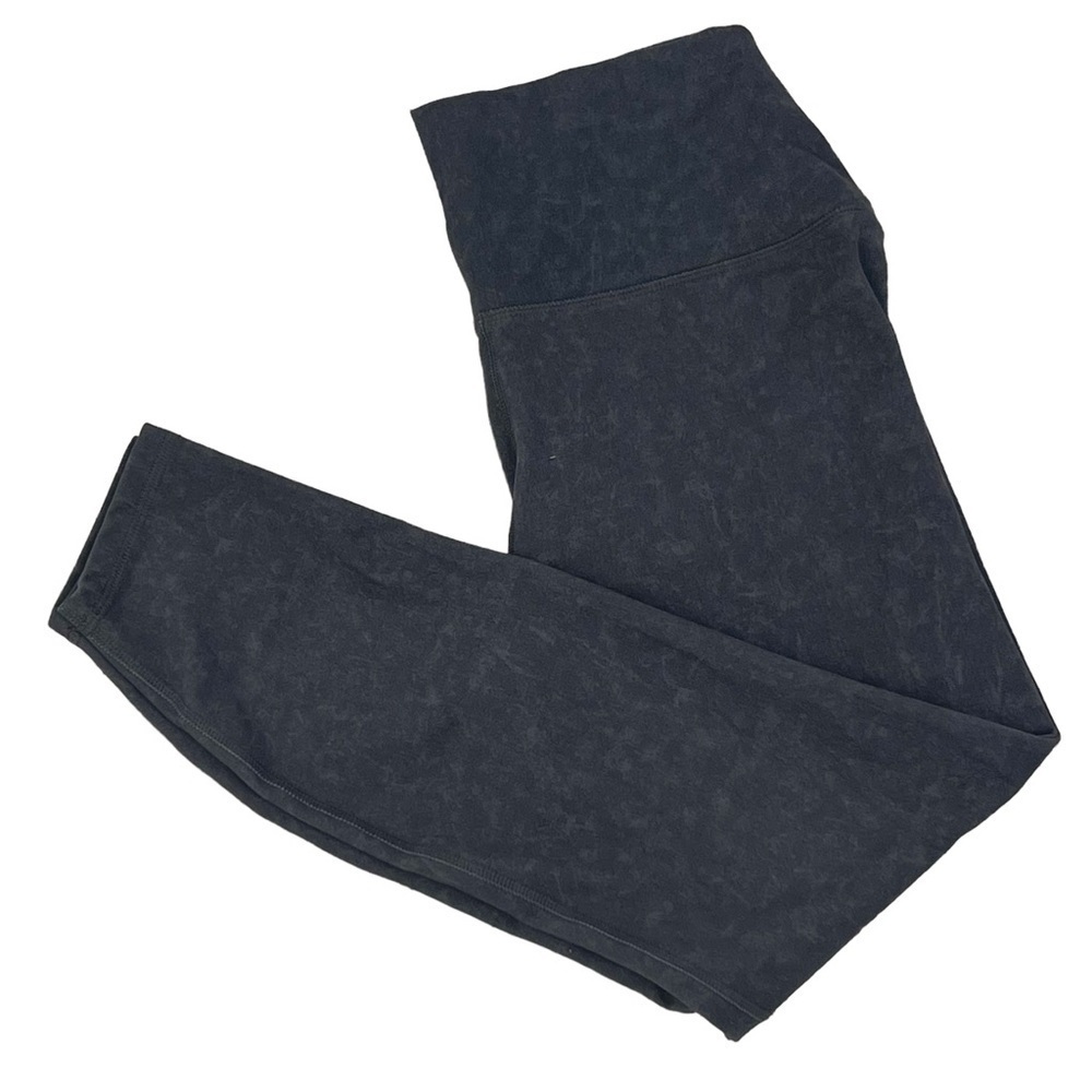 Gaiam Gray Patterned Cropped Yoga Leggings Medium - image 3